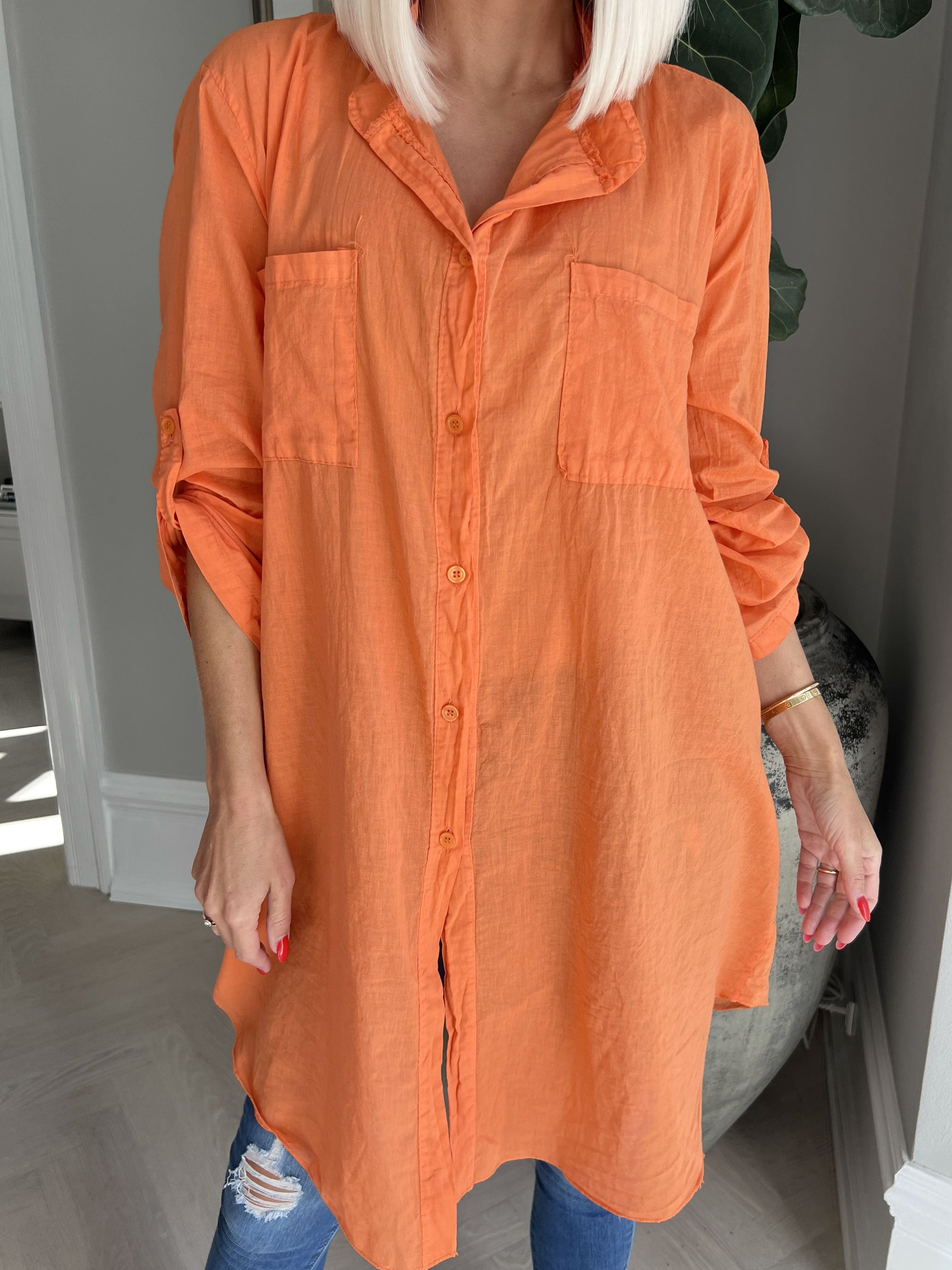 Berna plain - Skjorte med lommer